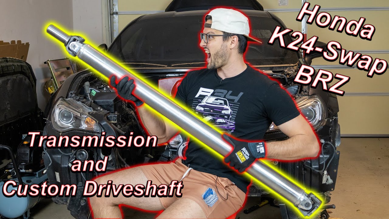K24 Swap BRZ Part 16 Ep. 1 - Mounting the Transmission and Driveshaft