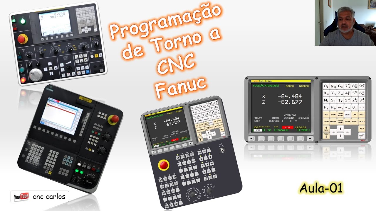 Aula 01 - Programação de Torno a CNC Fanuc - Pontos Zeros, Coordenadas Absolutas e Incrementais