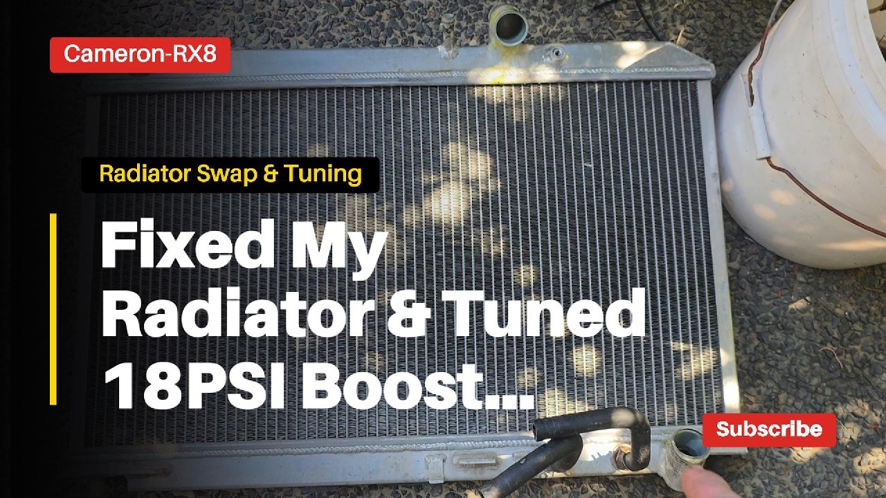 Found My Limit on my Turbo RX8, Radiator Swap - Vac Pump - Second Oil Cooler
