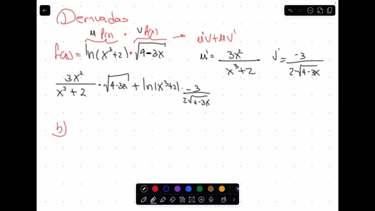 Algunos ejercicios de Derivadas 