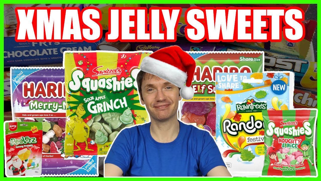Дегустация рождественских желейных конфет! 🎄 Haribo, Squashies, разные конфеты и многое другое