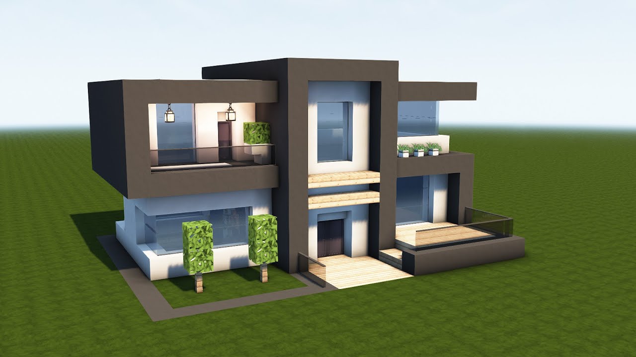 MODERNES HAUS in MINECRAFT bauen TUTORIAL [HAUS 296]