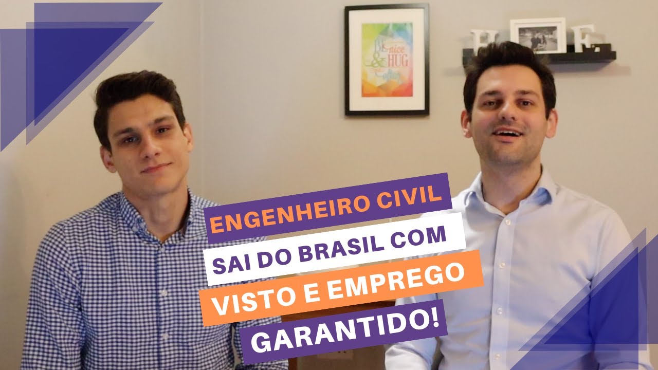 ENGENHEIRO CIVIL sai do Brasil com emprego e visto garantido! 