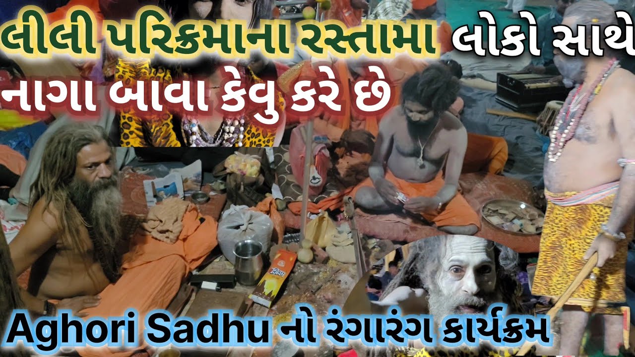 Girnari Aghori Sadhu | Junagadh Sadhu Activities in Lili Parikrama 2024 | TheJaGiraChannel