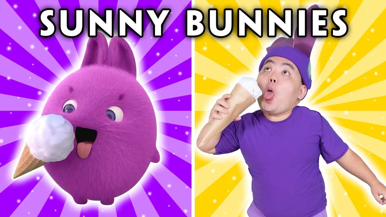 SUNNY BUNNIES - Hopper stole Ice Cream | SUNNY BUNNIES CHARACTERS IN REAL LIFE | Woa Parody