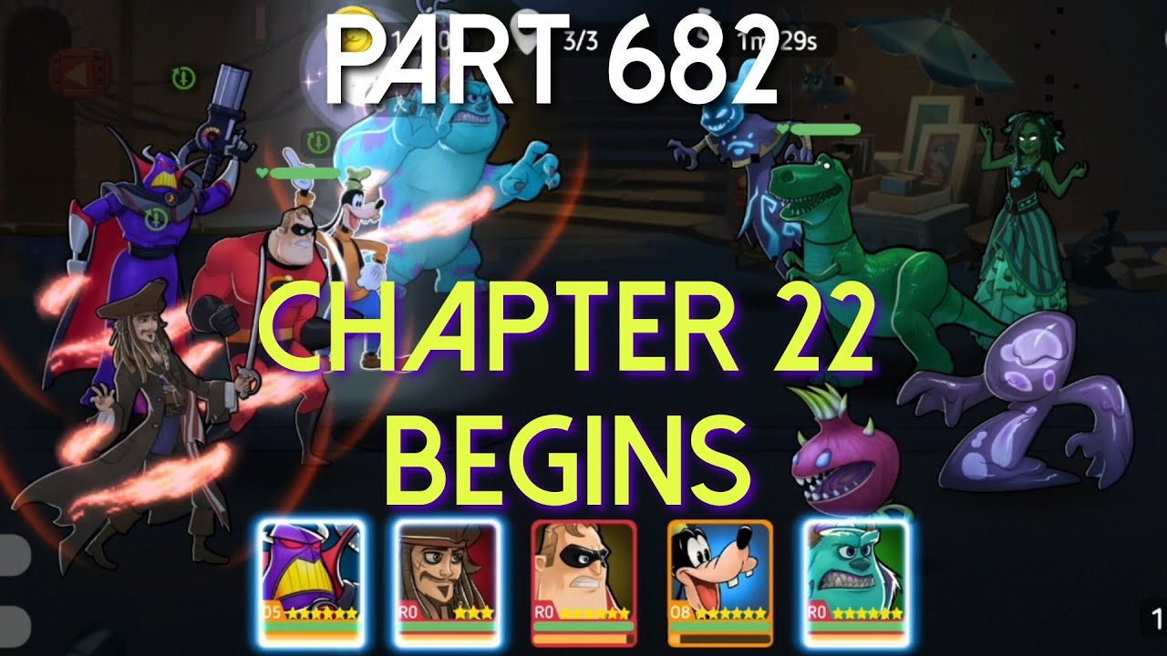 Disney Heroes Battle Mode CHAPTER 22 BEGINS PART 682 Gameplay Walkthrough - iOS / Android