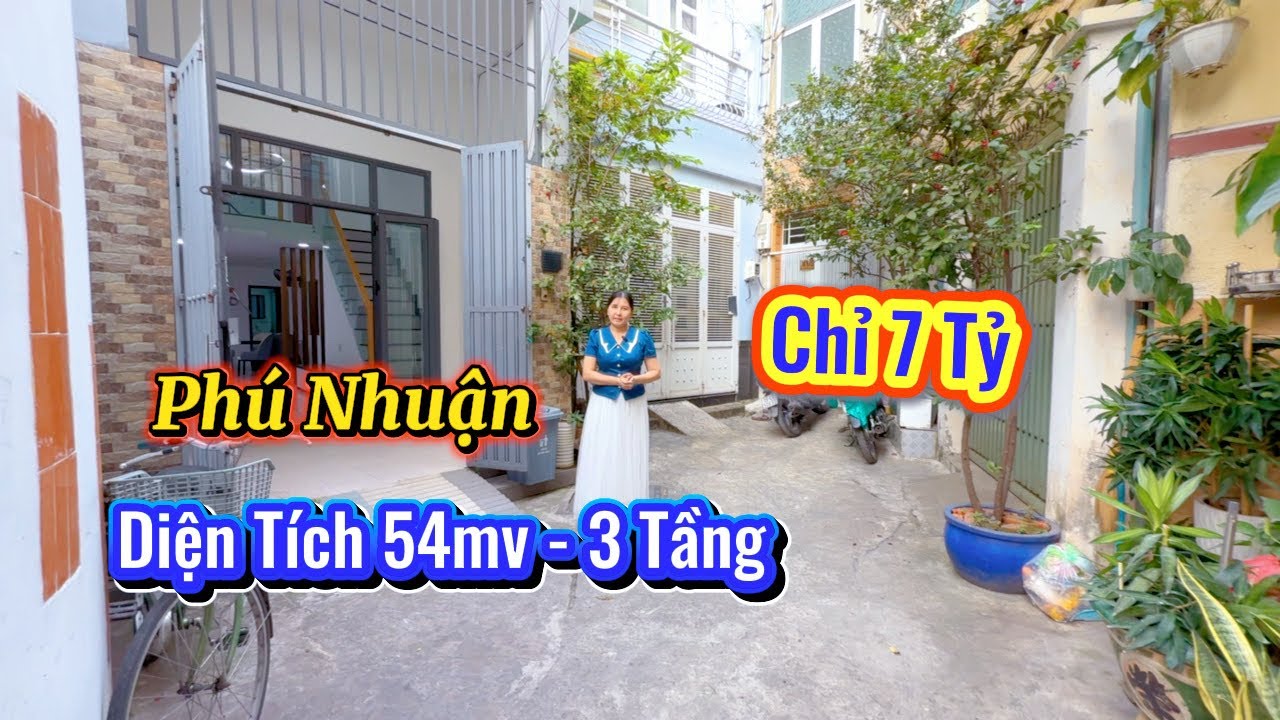 CHỈ 7 TỶ ĐÃ CÓ NHÀ 54m - 3 TẦNG KHU CAO TẦNG NGAY PHÚ NHUẬN