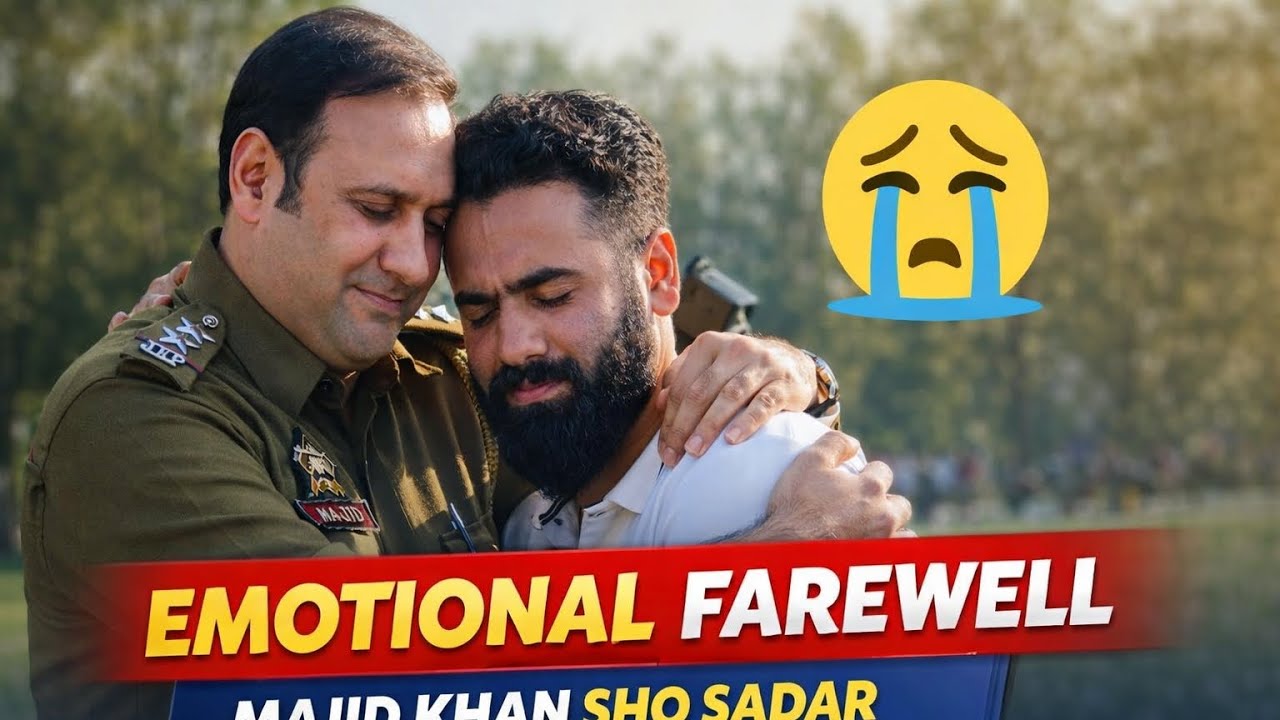 Emotional Farewell Accorded to SHO Sadar Police Station Anantnag, Majid Khan #watch #news #anantnag 