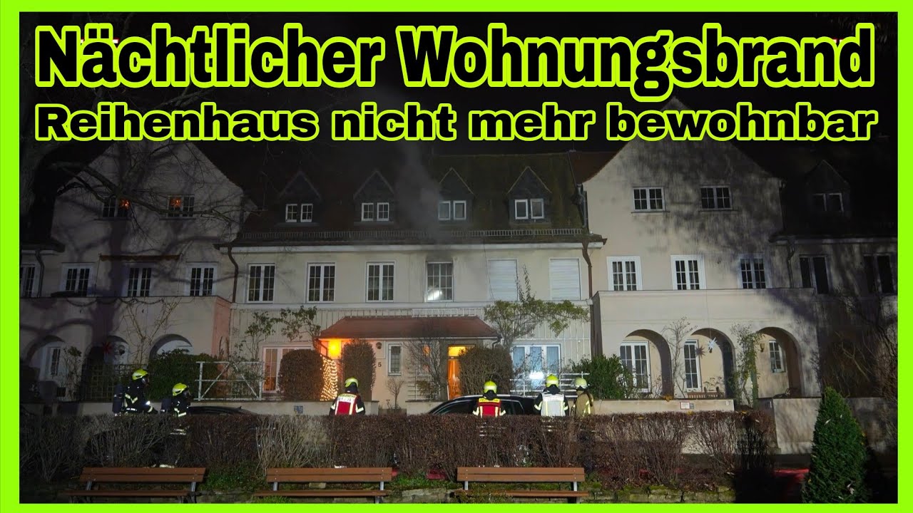 ❌️FEUER im Reihenhaus🔥Wohnung AUSGEBRANNT❌️Einsatz in engen Straßen in Leipzig-Marienbrunn🚒🚑🚓