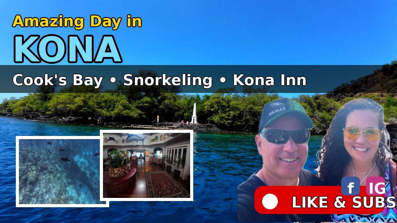 Прекрасный день в Коне, Гавайи 🇺🇸 Сноркелинг, залив Кукс-Бей и отель Kona Inn