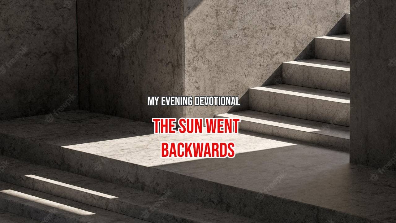 The sun went backwards