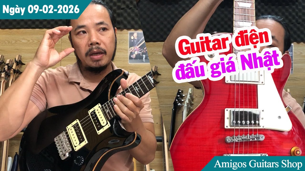 Guitar điện đấu giá Nhật: PRS - Epiphone - CoolZ - Yamaha rất đẹp | 09-02-2026| Amigos Guitars Shop