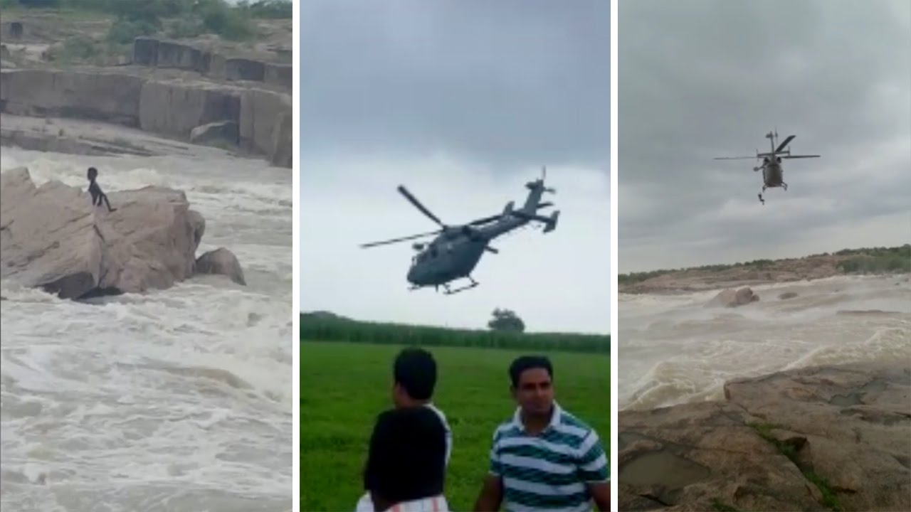 Man Rescued After Being Stuck In Flash Flood