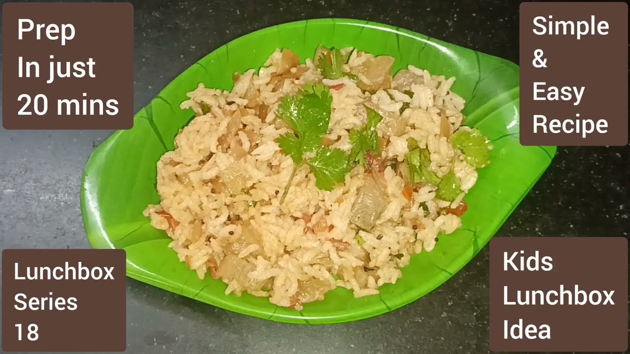 Simple & Easy kids lunchbox recipe in just 20 mins 