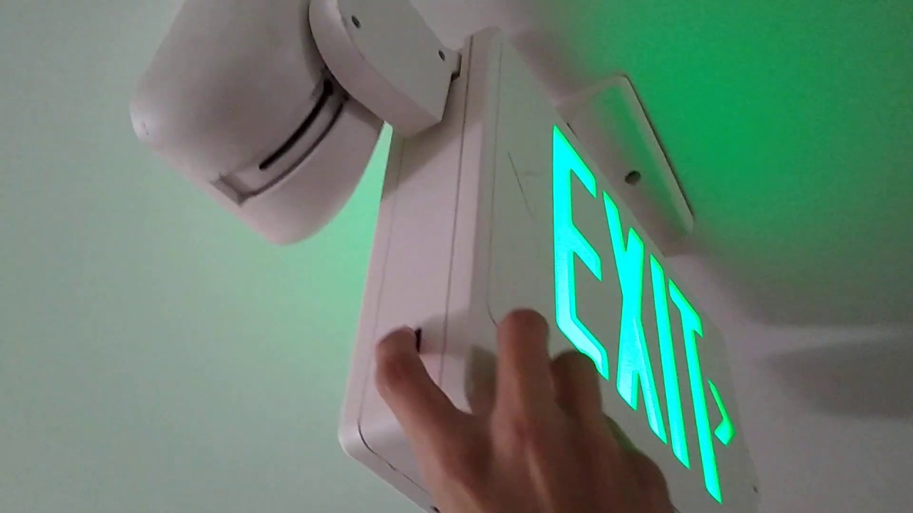 Testing EXIT Signs With Emergency Lights
