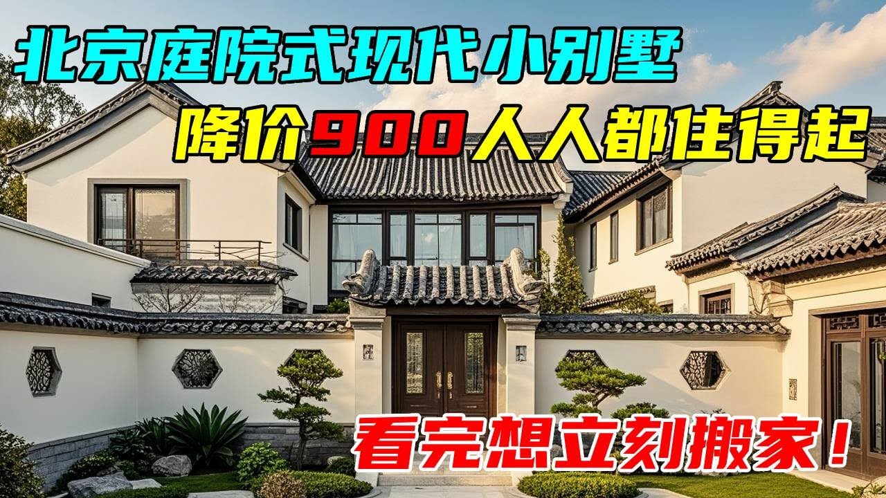 北京人的院子梦！一层带小院房跌到900一月，看完想立刻搬家#中国北京#中国内地#大陆房价#大陆别墅#北京别墅#大陆房子#北京房价