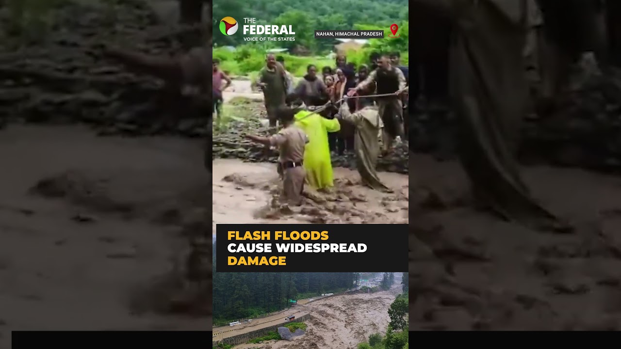 Flash floods and landslides batter Himachal&rsquo;s Sirmaur | #shorts