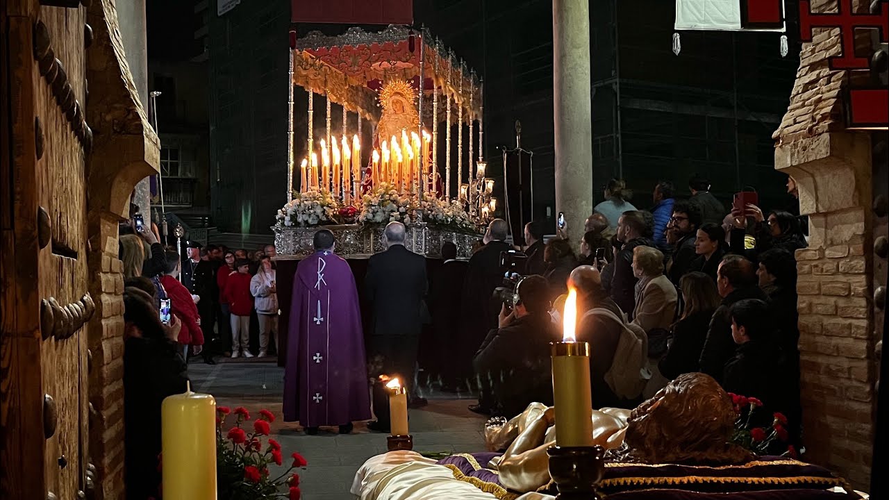 María Santísima de la Misericordia - Semana Santa Guadalajara 2023 - Saludo al Cristo Yacente.