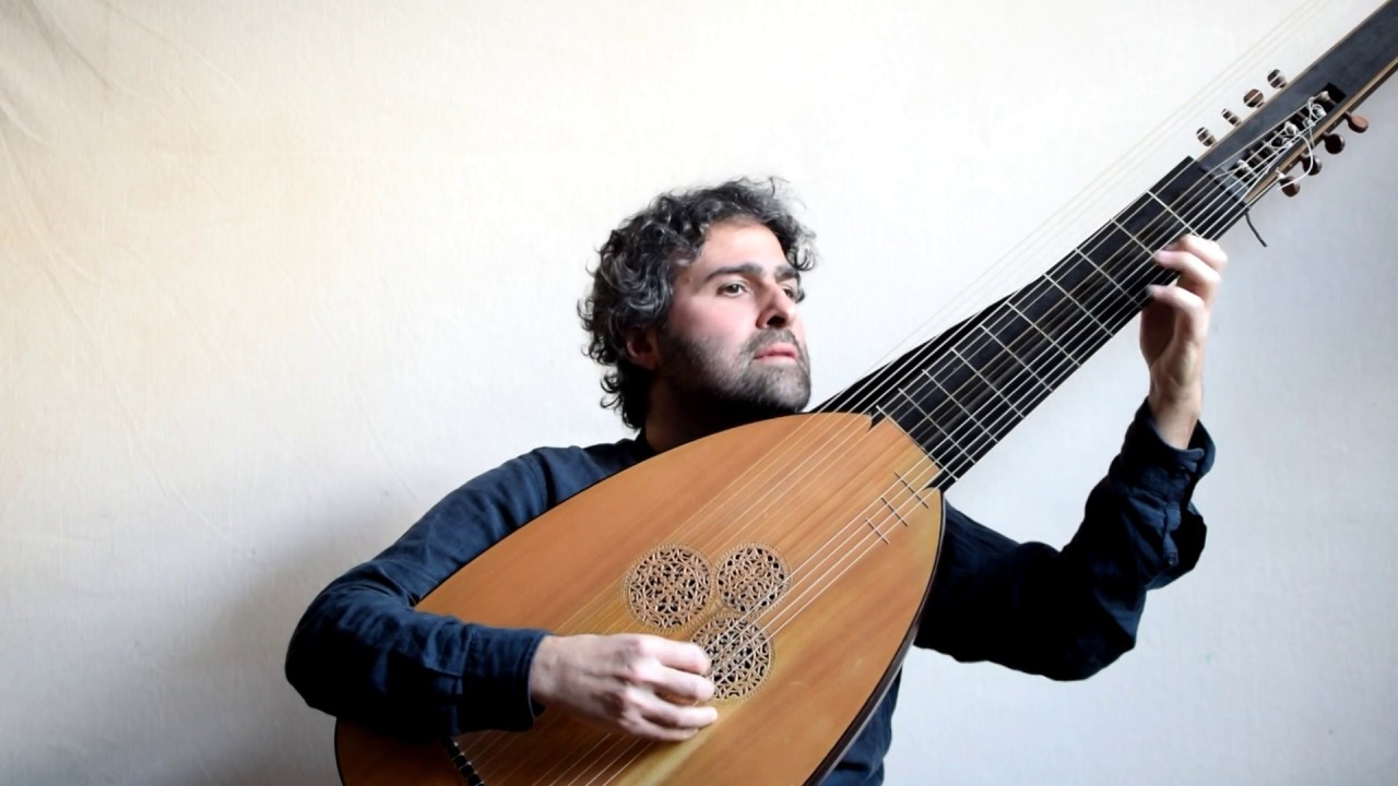 J S Bach: Prelude from cello suite in G major on theorbo