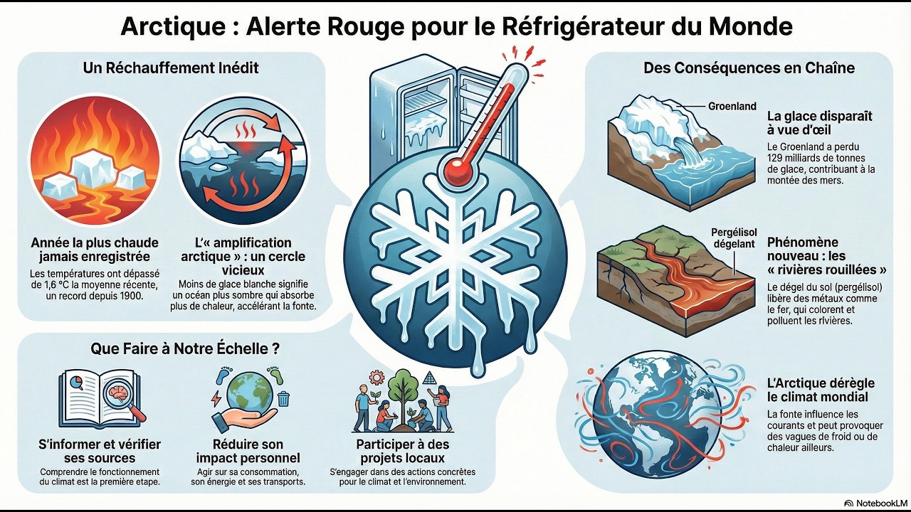 Réchauffement climatique en Arctique et ses conséquences.