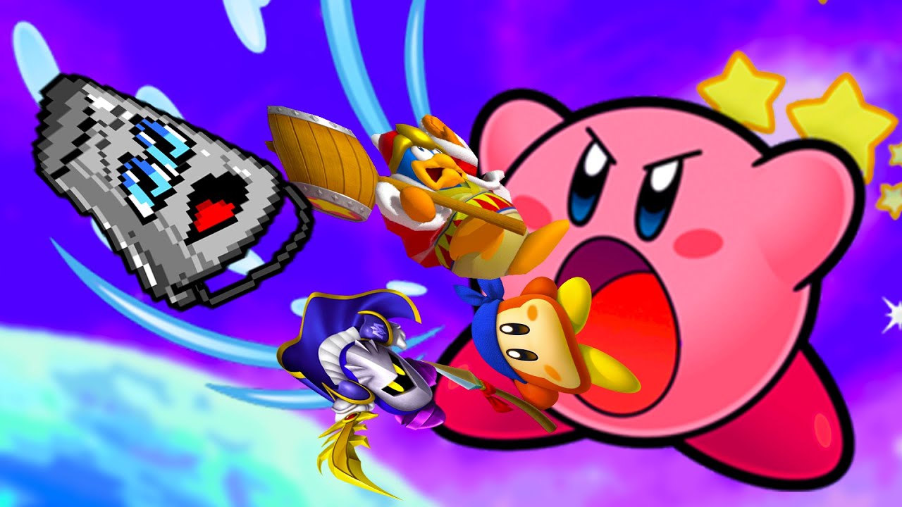 Этот розовый монстр ест всех... | Хайлайты Стрима Kirby Super Star Ultra