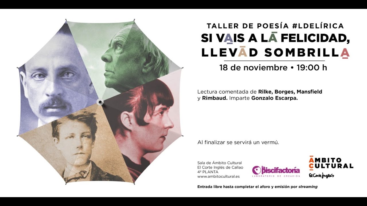 Taller de poesía #LdeLírica l Lectura comentada de Rilke, Borges, Mansfield y Rimbaud