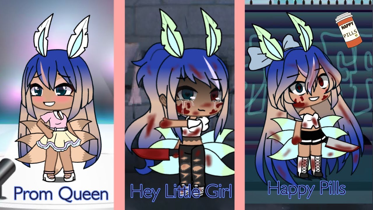 Prom Queen•Hey Little Girl•Happy Pills GLMM/GLMV|OC BACKSTORY Part 1|WARNING Check DESCRIPTION|