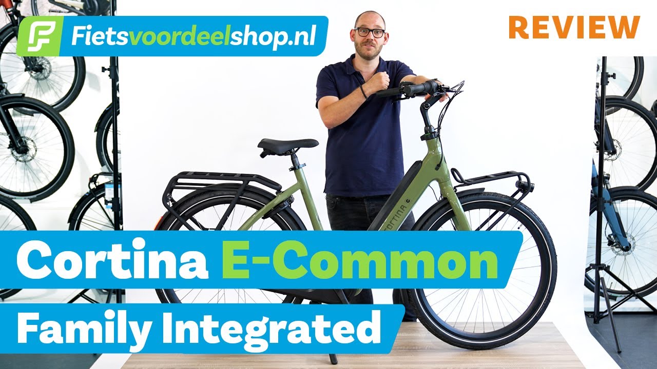 Cortina E-common Family Integrated - Familiefiets m&eacute;t accu in het frame