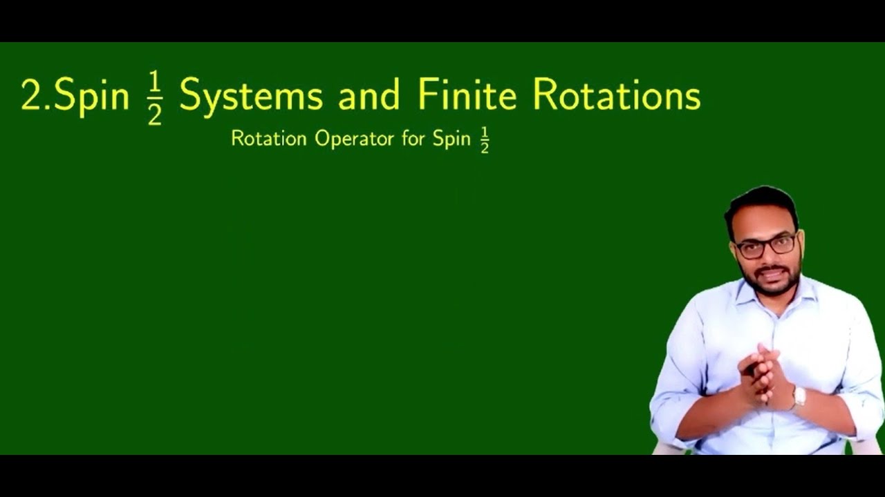 3.04 Rotation Operator for Spin Half