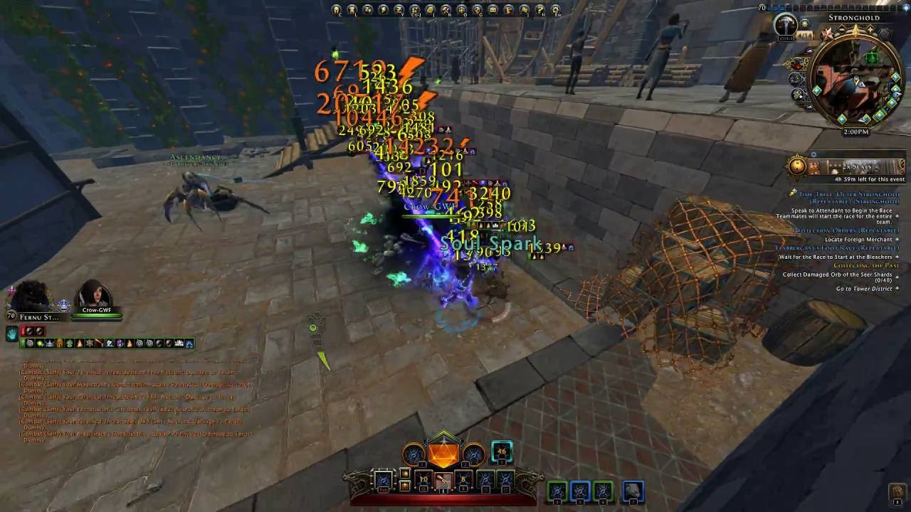 Neverwinter PvE - Scourge Warlock Fernu Stormborn - full DPS Fury build + 2 rotations