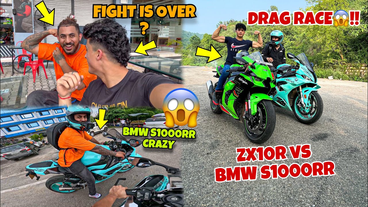 FIGHT IS Over😭 ? BMW S1000RR Vs Zx10R 😱 | Loudest Superbikes Ever😱  Preparation of ladakh Ride
