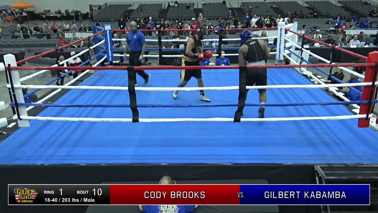 #1 Ranked Super Heavy-Weight in The Nation  GILBERT KABAMBA vs. CODY BROOKS | Golden Gloves DAY#3