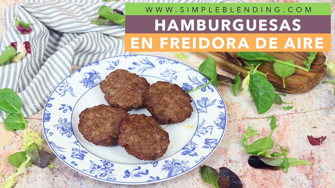 LAS MEJORES HAMBURGUESAS EN FREIDORA DE AIRE | Cómo cocinar tortitas de carne en airfryer