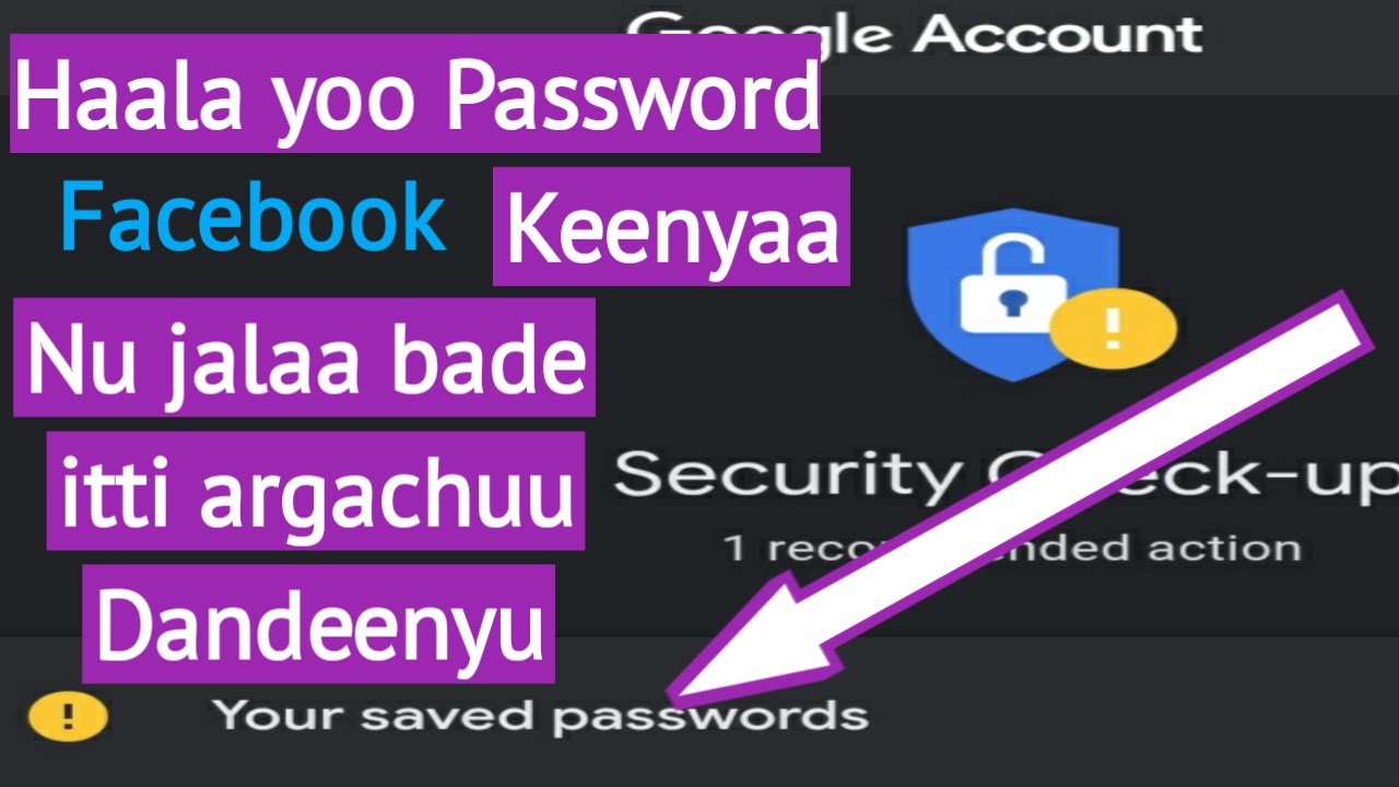 Haala password Facebooka keenya yoo daganne itti argannu |Facebook lost pasword recovery #obsatecno