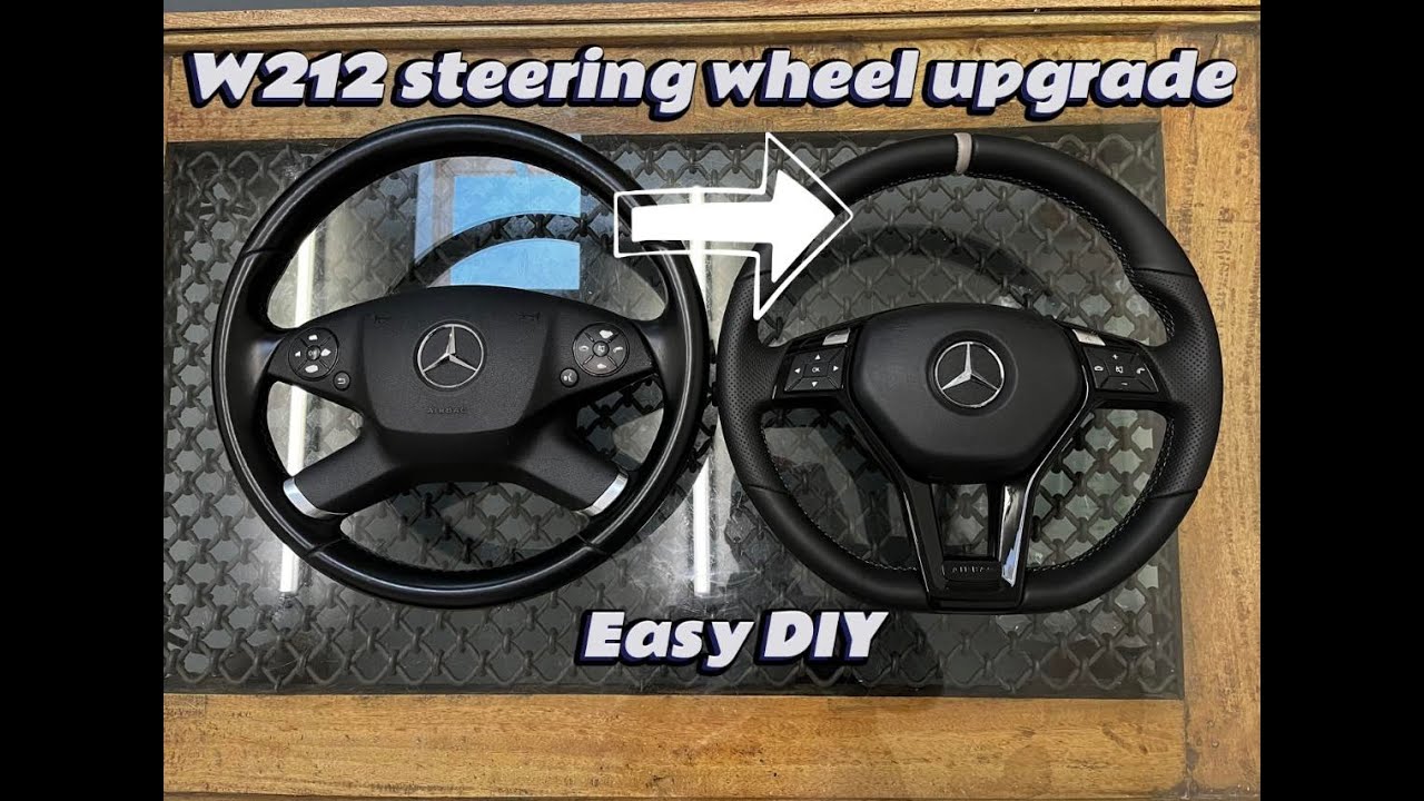 Mercedes how to upgrade steering wheel /retrofit DIY Mercedes Benz
