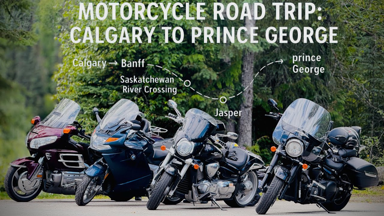 Motorcycle Road Trip: Calgary to Prince George | Stunning Canadian Rockies Views!