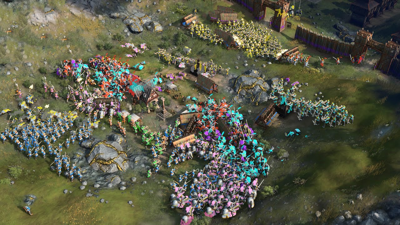 Age of Empires 4 - 4v4 CBA HUGE ARMIES IN THE TUNNEL | Multiplayer Gameplay