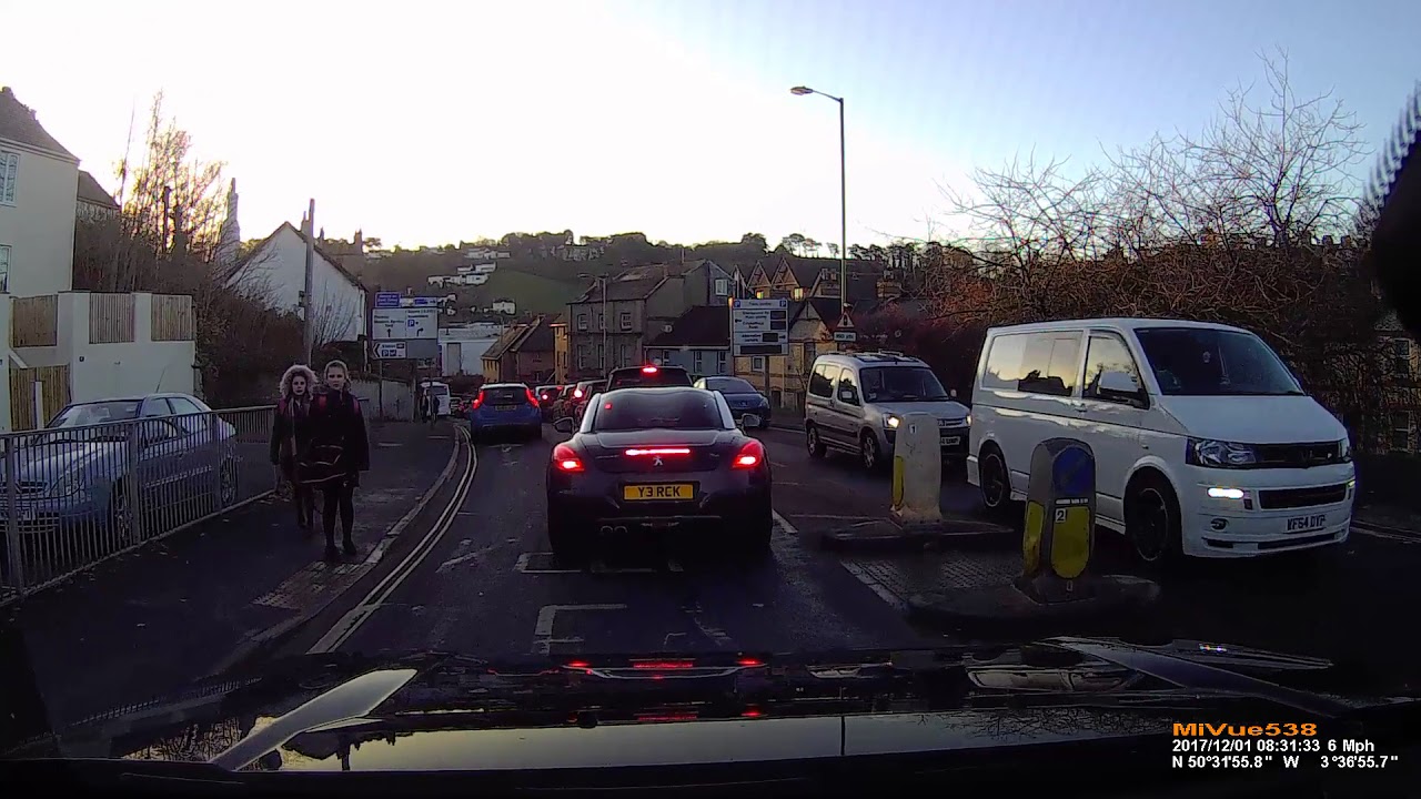Typical poor driving standards Devon