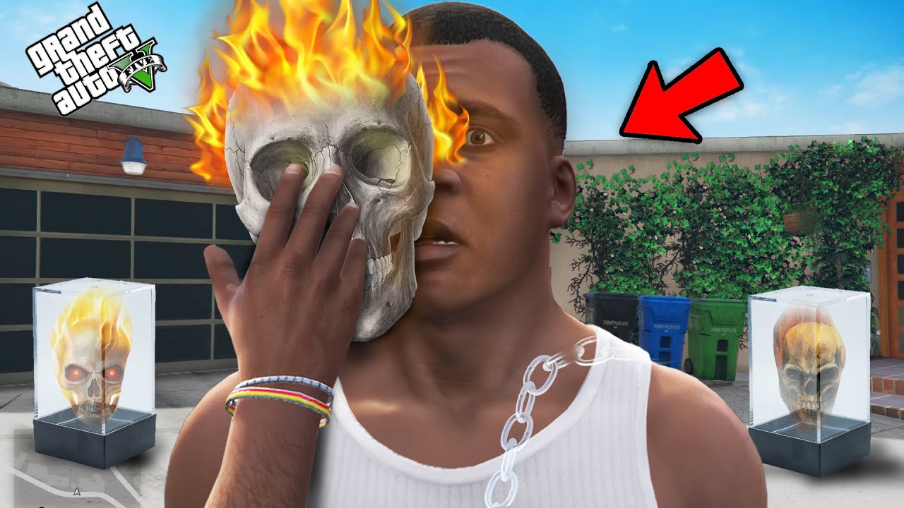 Franklin Wears Ghost Rider Special Mask To change into Ghost Rider in Gta 5