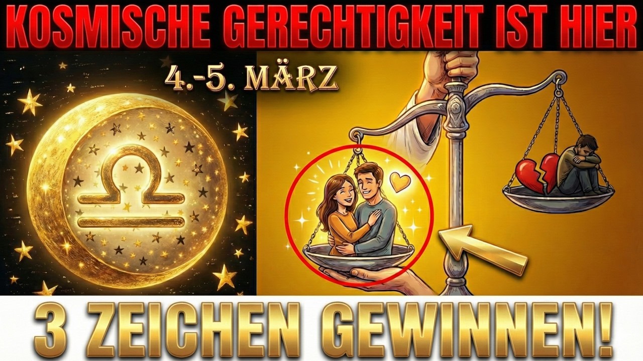 Waage-Mond bringt GERECHTIGKEIT - Universum balanciert deine Liebe (3 Zeichen gewinnen GROSS!)