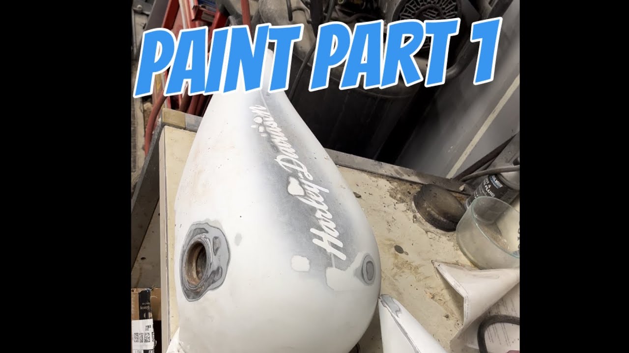 Starting the paint on 1984 softail. Lots of surprises