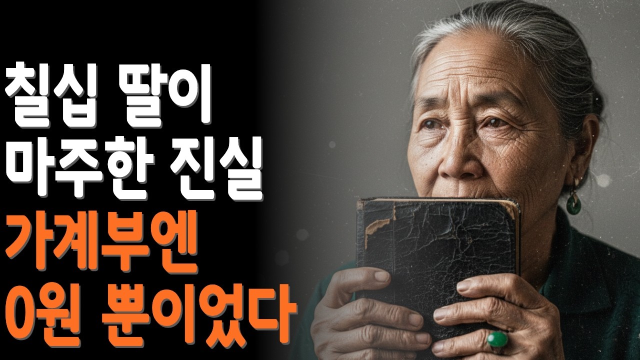 칠십 딸의 통곡... 엄마가 30년간 가계부에 '0'원만 적어둔 이유