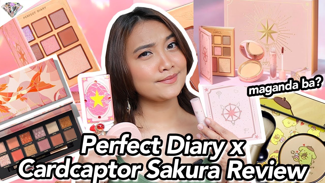 CARDCAPTOR SAKURA X PERFECT DIARY REVIEW & SWATCHES | GIVEAWAY | MAE LAYUG