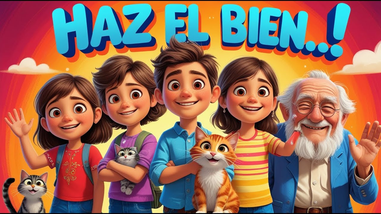 Haz el bien sin mirar a quién 🤝🌈 | Canción Infantil Educativa sobre Valores y Amistad 🧒👧