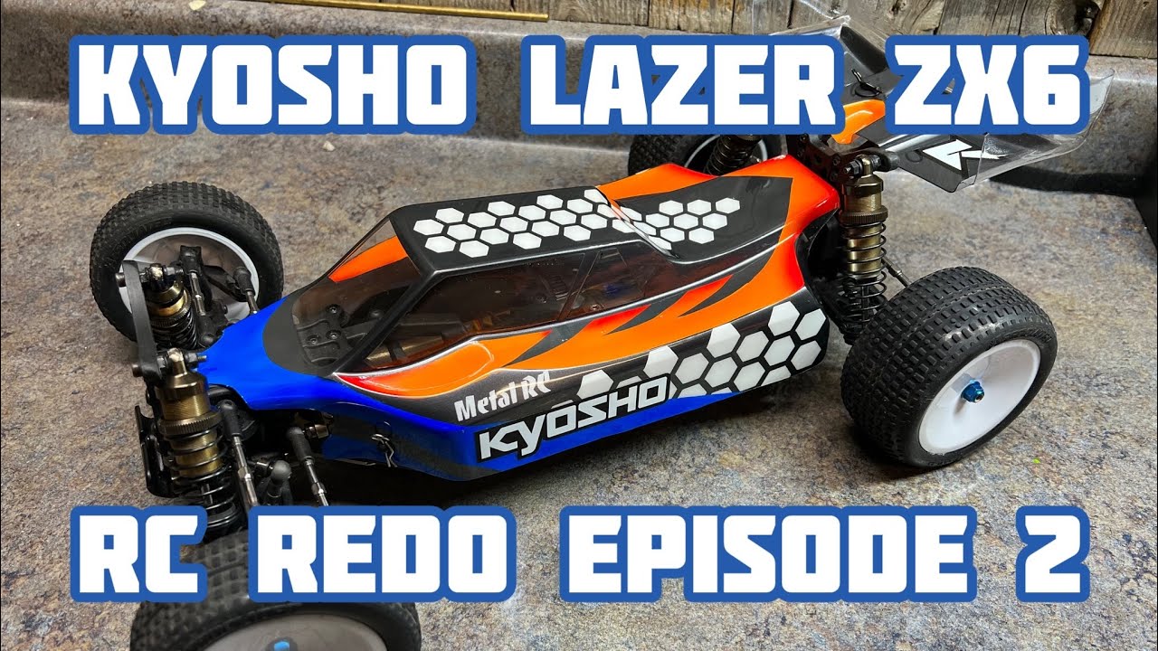 Rc car restoration Kyosho lazer ZX 6 full build proline racing paint