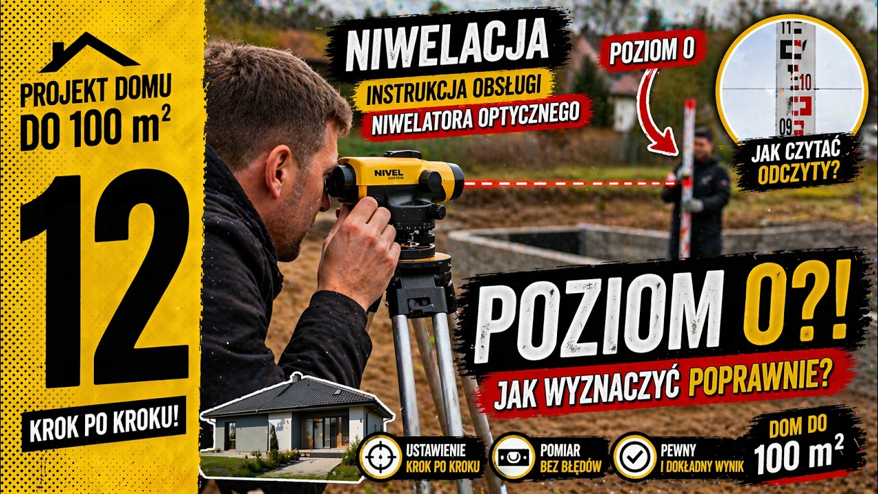 NIWELACJA INSTRUKCJA OBSŁUGI NIWELATORA OPTYCZNEGO OD A DO Z NIVEL SYSTEM N24 JAK WYZNACZYĆ POZIOM 0