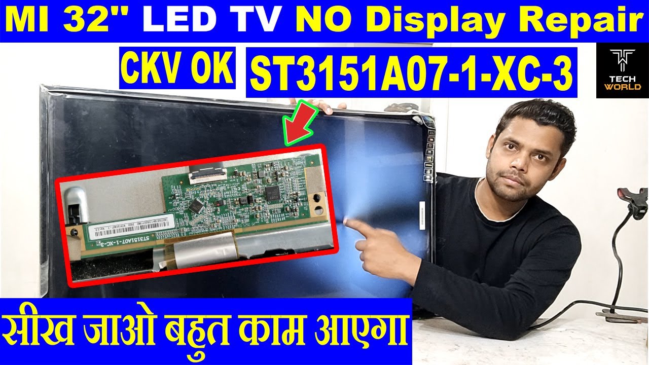 Ремонт 32-дюймового LED-телевизора Mi TV без дисплея | ST3151A07-1-XC-3 без дисплея | 32-дюймовый...