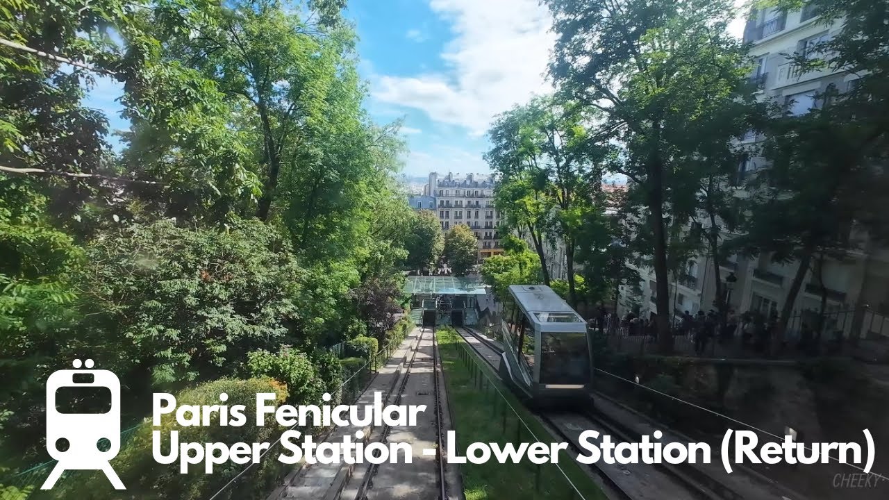 Paris Fenicular Full Front Journey (Upper Station - Lower Station (Return))
