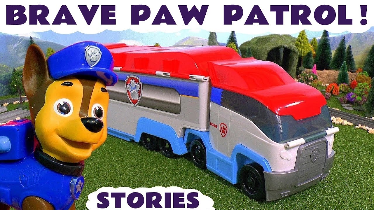 Paw Patrol - эпизоды эпизода смелых игрушек для детей с автомобилями Disney McQueen и Peppa Pig