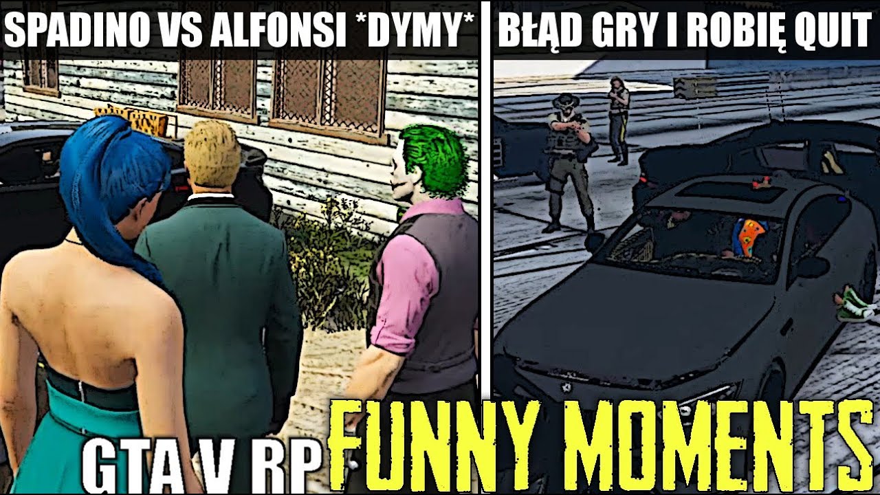 GTA V RP[SPADINO VS ALFONSI *DYMY*/BŁĄD GRY I ROBIĘ QUIT/KURTURA/LSPD POROBIONE/UKŁAD GANGUSÓW] [FM]